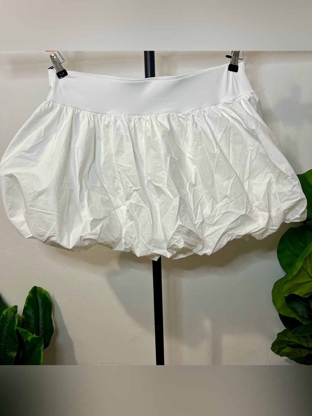 White Bubble Skort Mini Skirt Built In Shorts Y2K Coquette Tennis Size 2X fall
